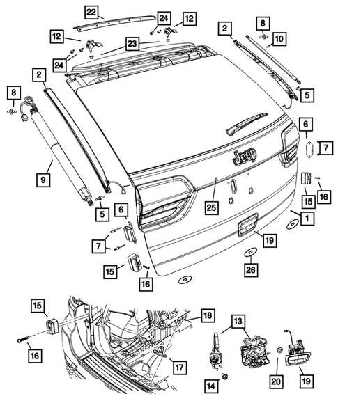 jeep body parts diagram