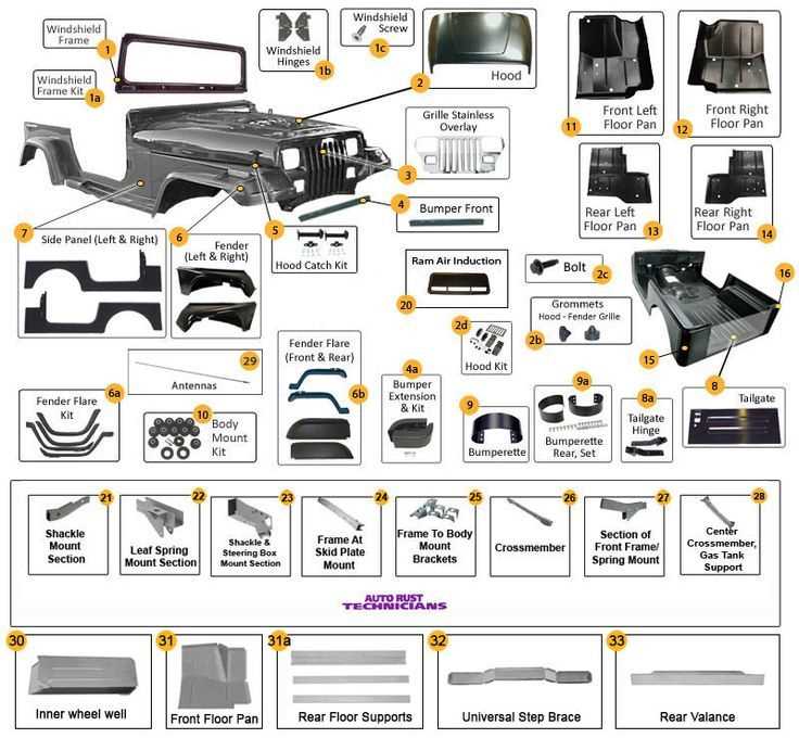 jeep jk parts diagram