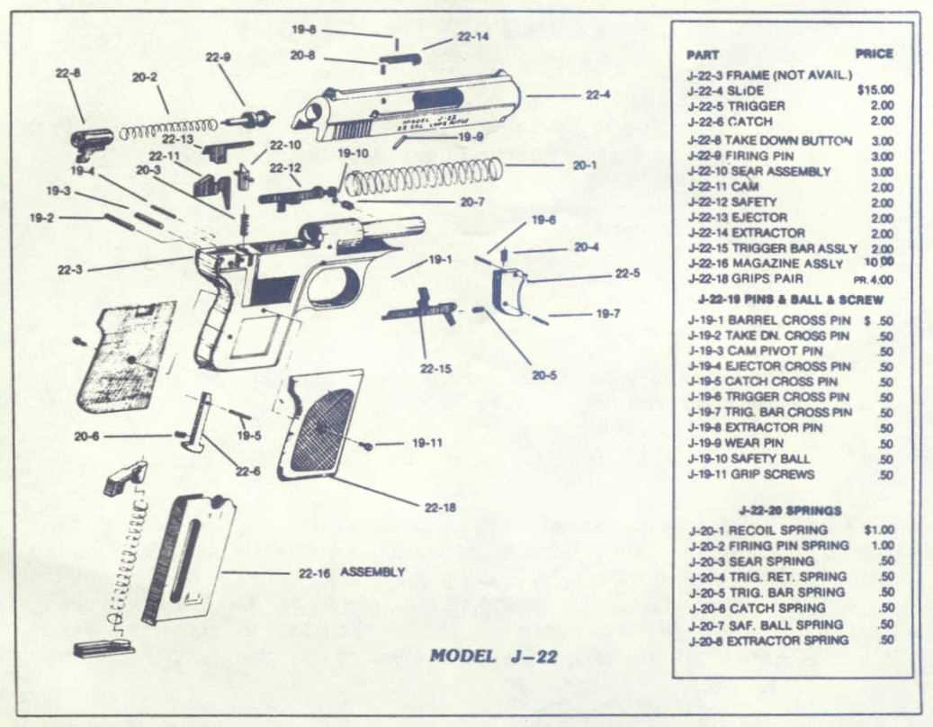 jennings j 22 parts diagram