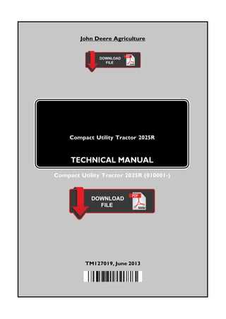 john deere 2025r parts diagram