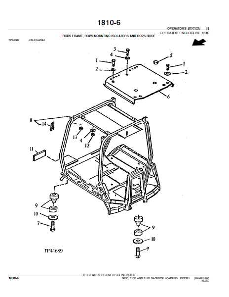 john deere 310d backhoe parts diagram