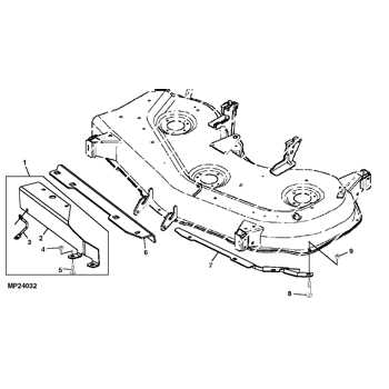 john deere 345 48 mower deck parts diagram