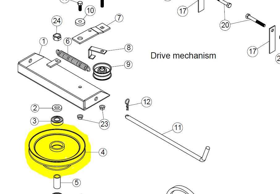 john deere 345 48 mower deck parts diagram