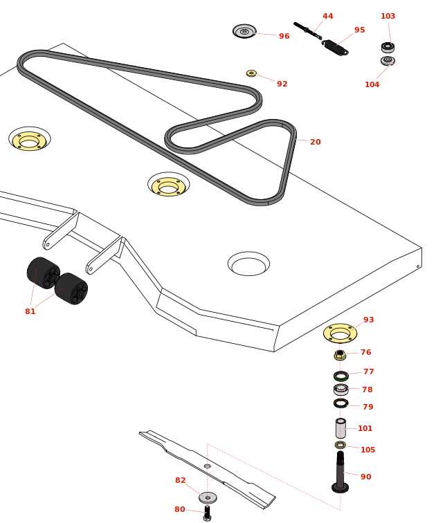 john deere 345 54 mower deck parts diagram