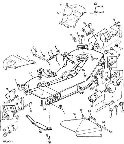 john deere 425 parts diagrams