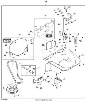 john deere 7 iron deck parts diagram