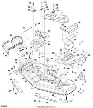 john deere 7 iron deck parts diagram