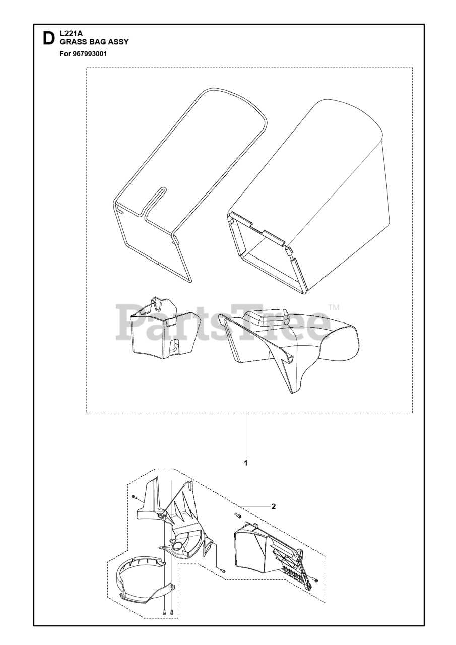 john deere bagger parts diagram