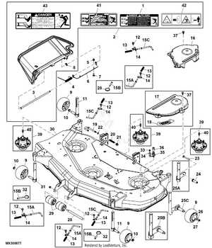 john deere freedom 42 mulching deck parts diagram