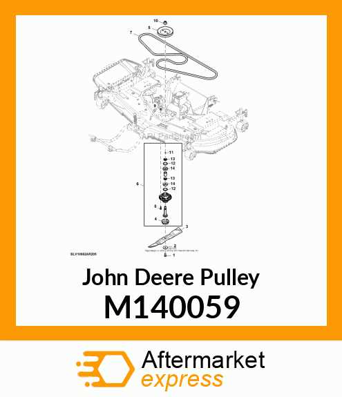 john deere l120 deck parts diagram