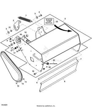 john deere lawn sweeper parts diagram