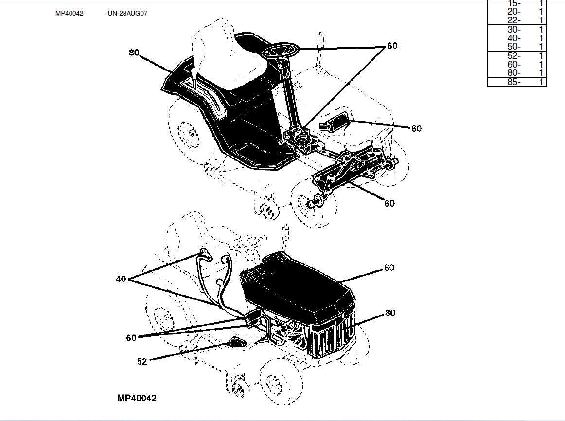 john deere lx176 parts diagram