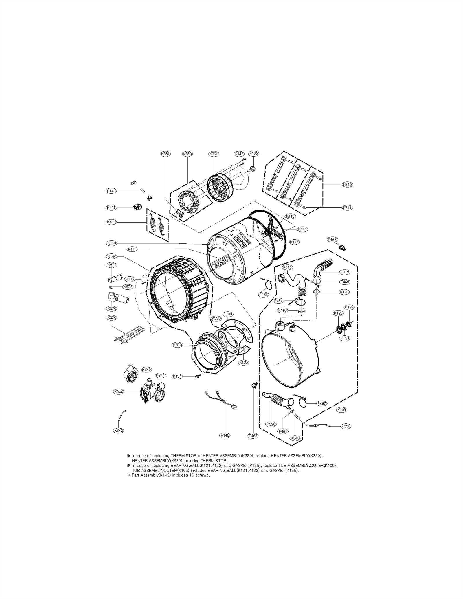 kenmore 796 washer parts diagram