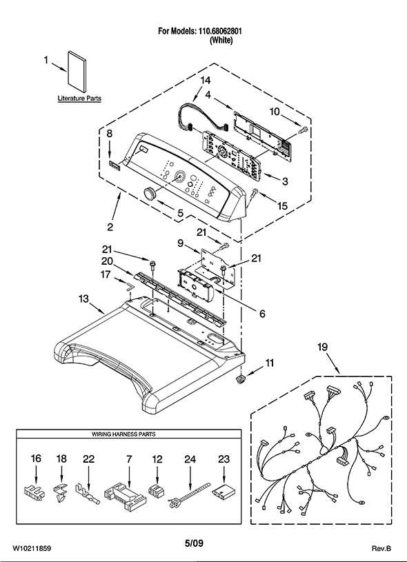 kenmore dryer 110 parts diagram