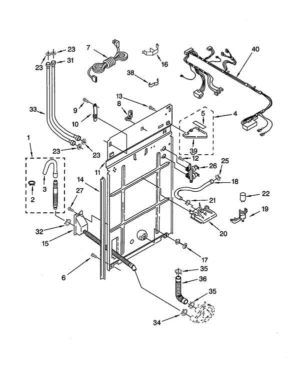 kenmore series 700 washer parts diagram