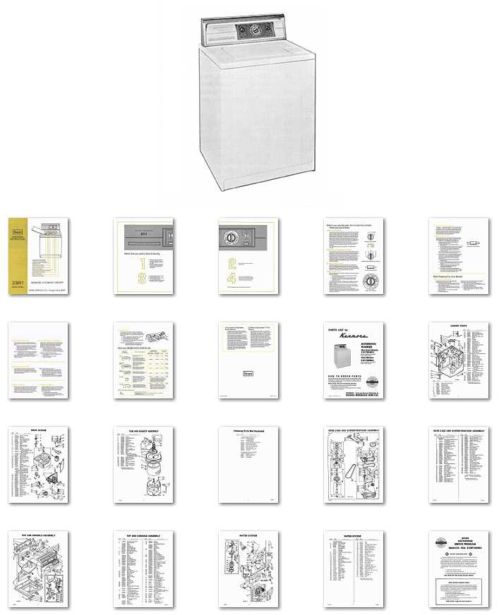 kenmore series 80 washer parts diagram