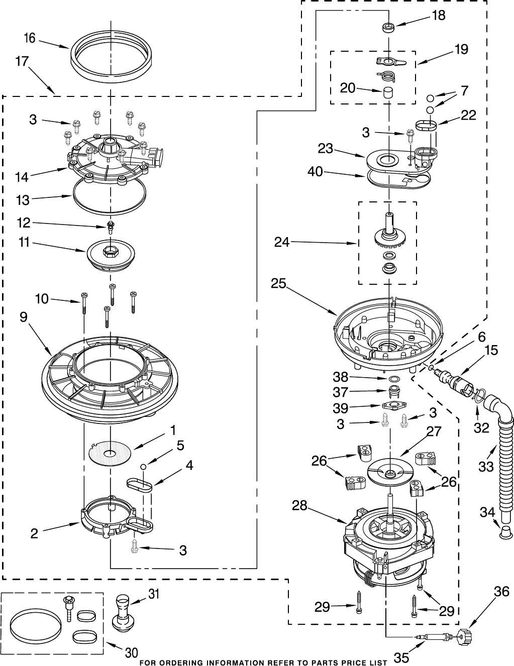 kitchenaid dishwasher diagrams parts