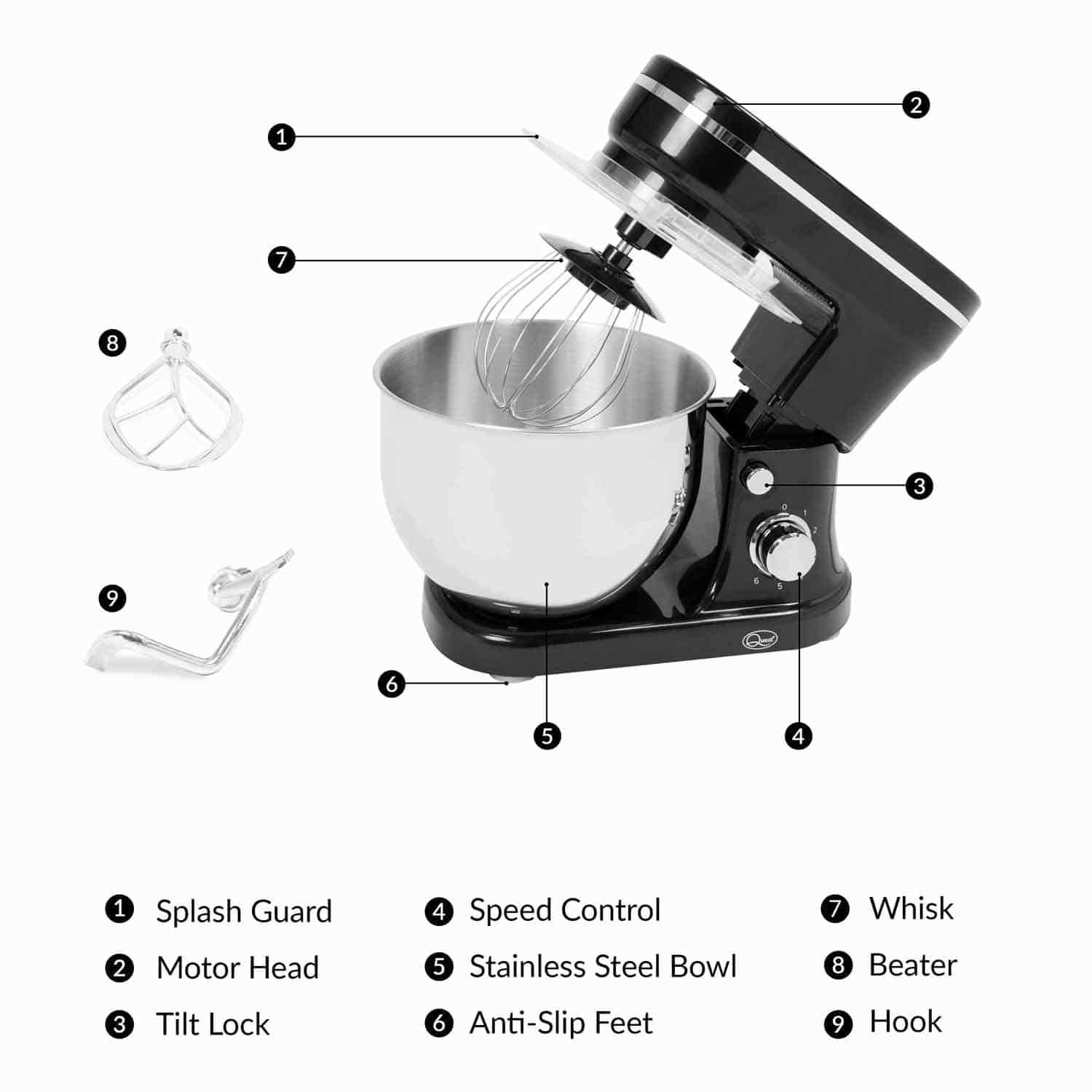 kitchenaid mixer parts diagram