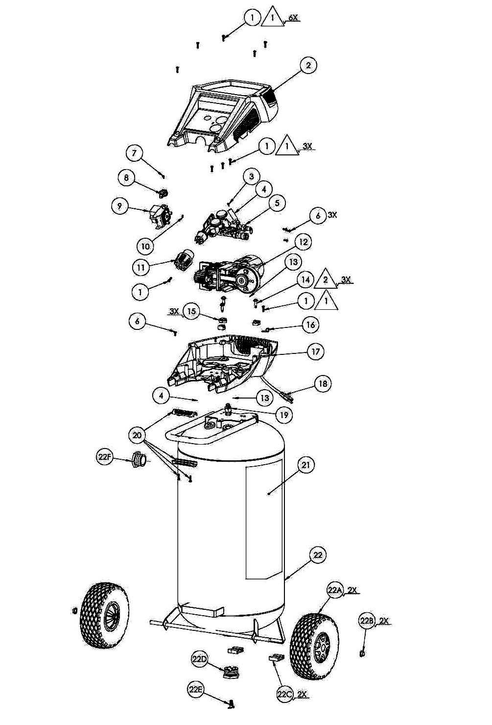 kobalt air compressor parts diagram