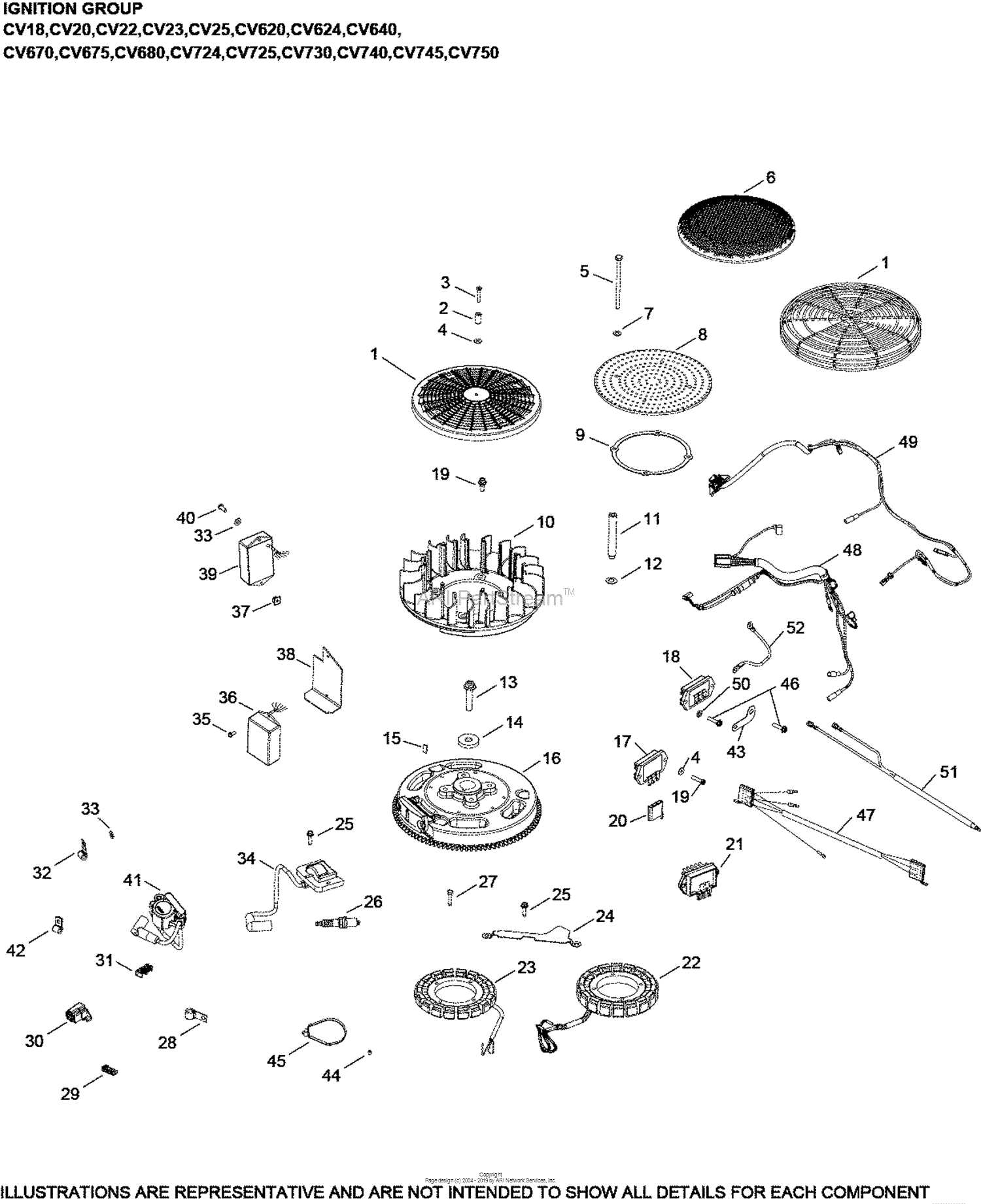 kohler cv23s parts diagram