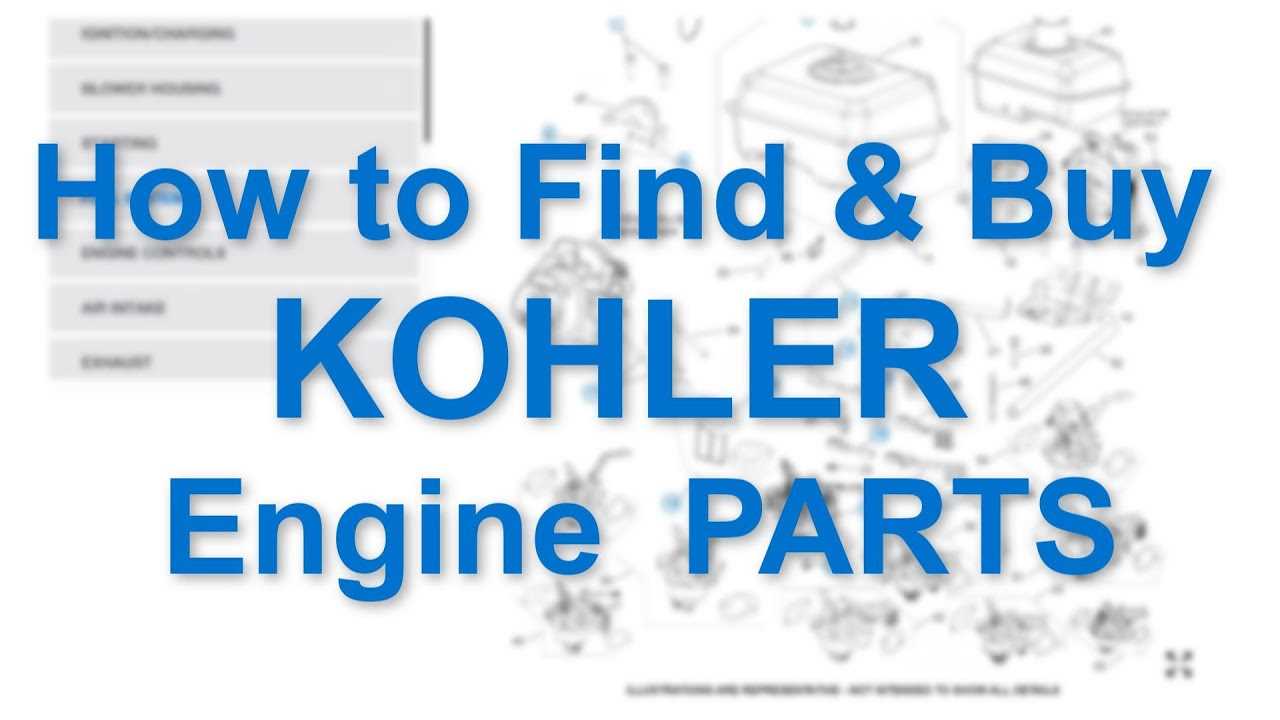 kohler motor parts diagram