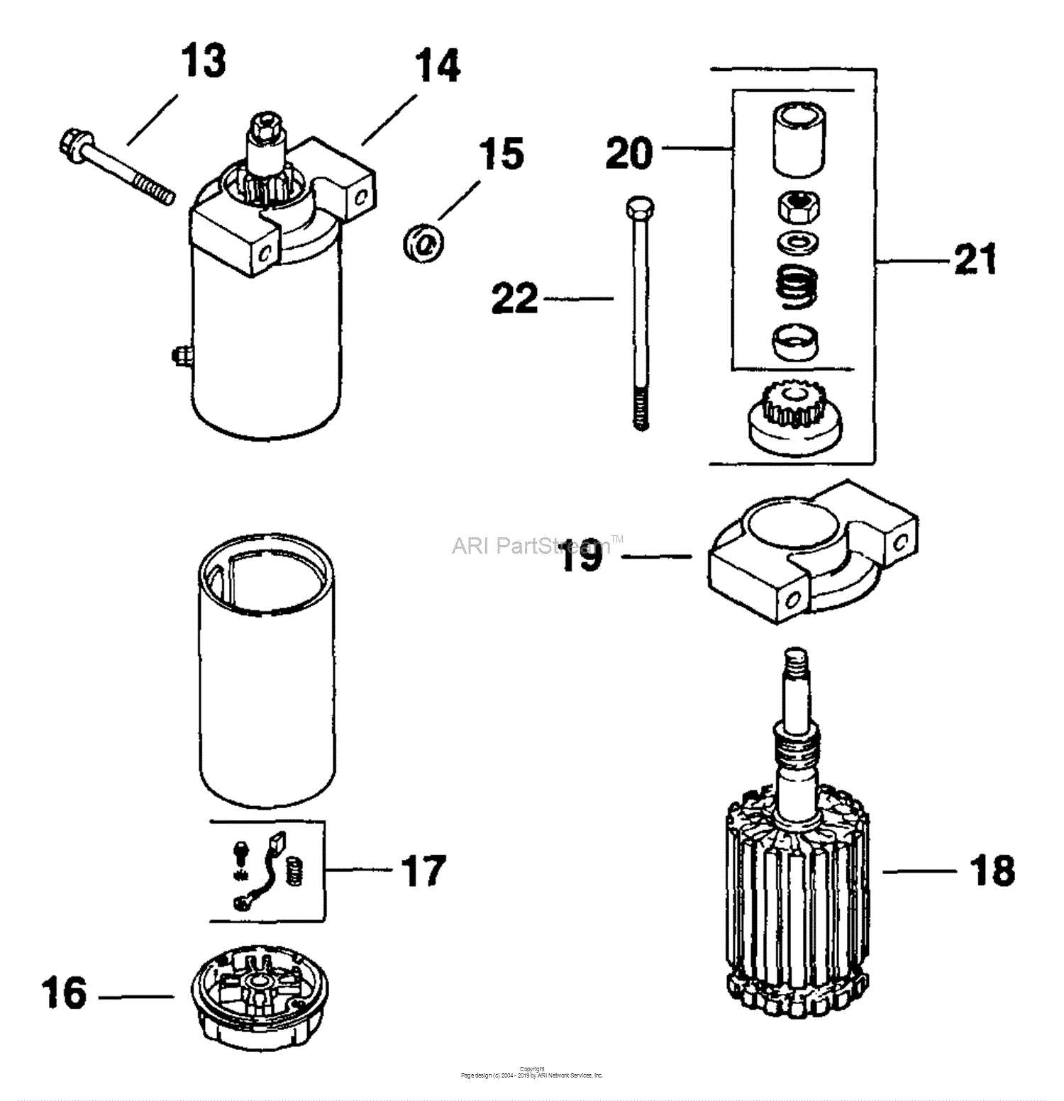 kohler starter parts diagram