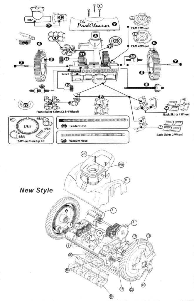 kreepy krauly parts diagram