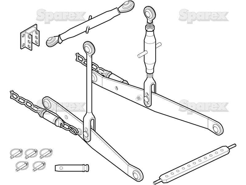 kubota 3 point hitch parts diagram