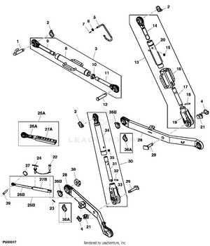 kubota 3 point hitch parts diagram