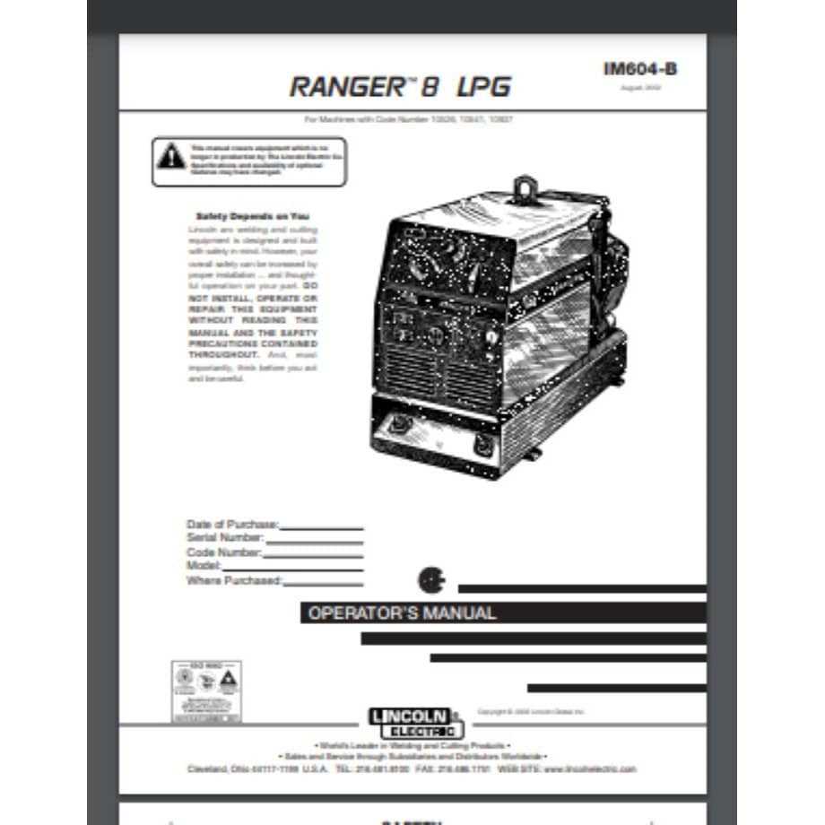 lincoln ranger 8 parts diagram