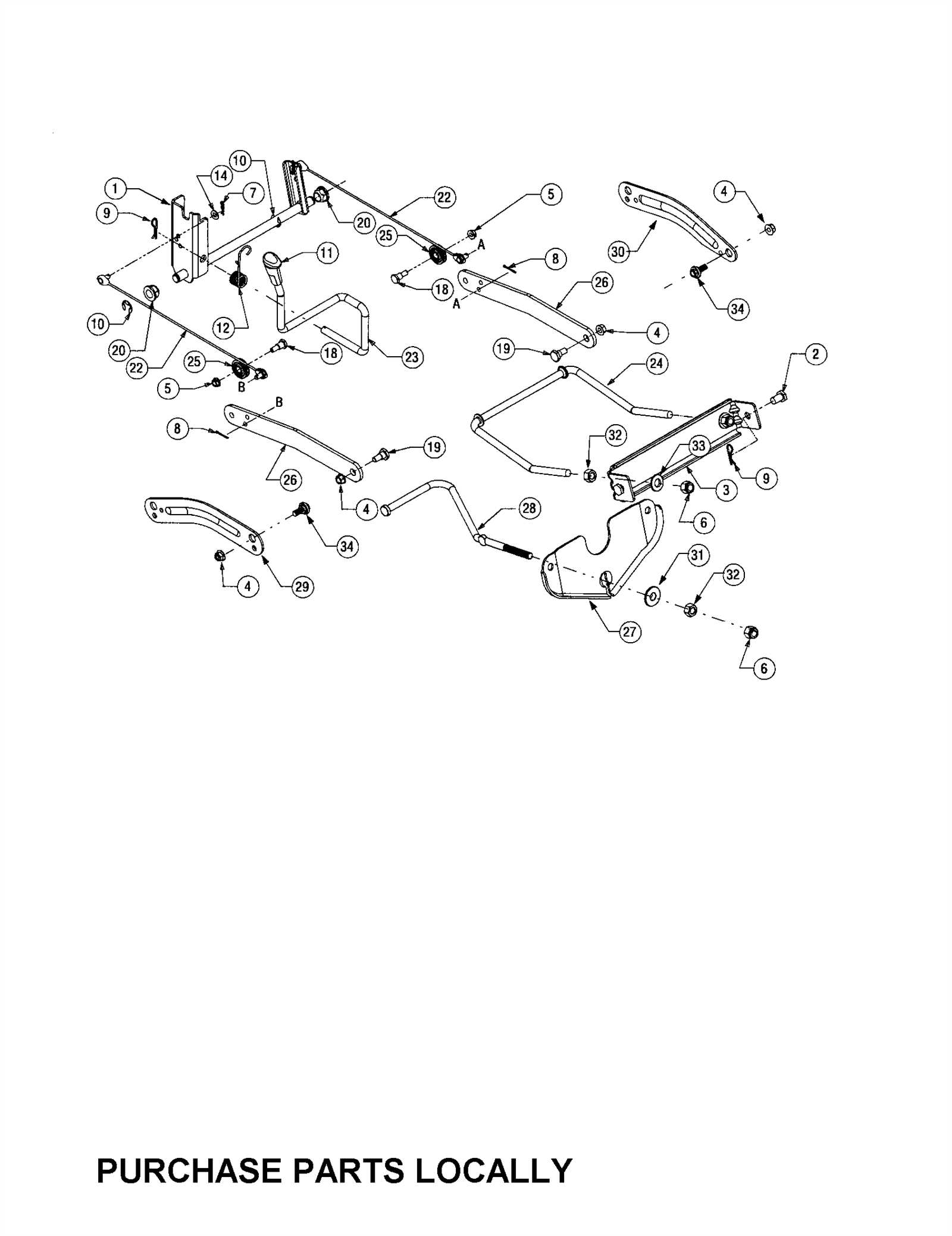 lt1045 cub cadet parts diagram