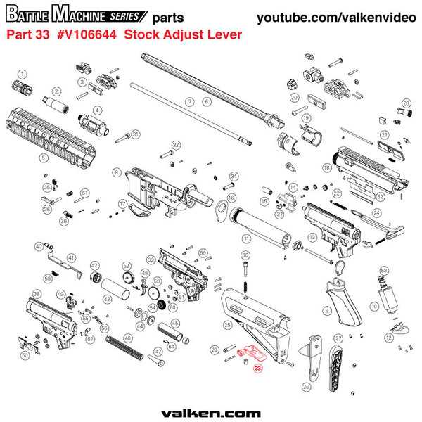 m4 carbine parts diagram