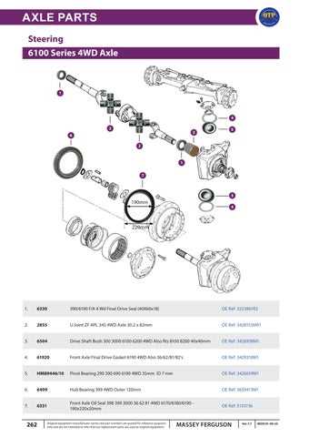 massey ferguson steering parts diagram