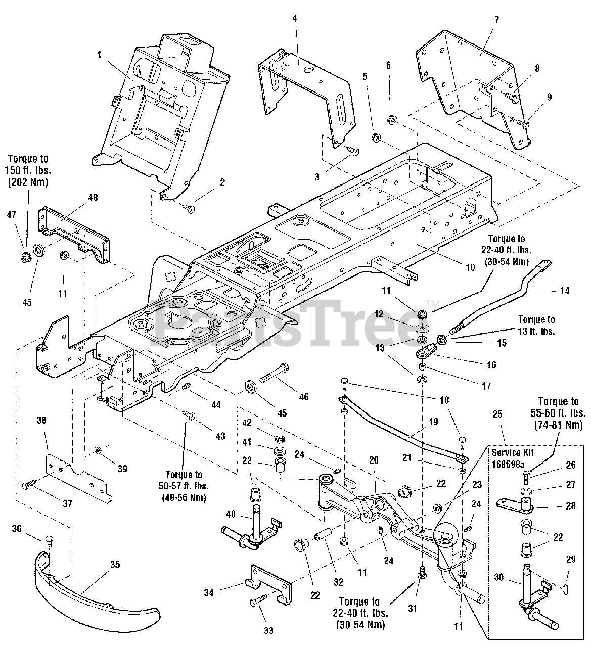 massey ferguson steering parts diagram