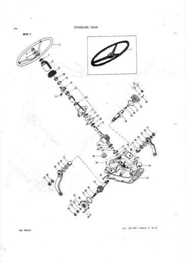 massey ferguson steering parts diagram