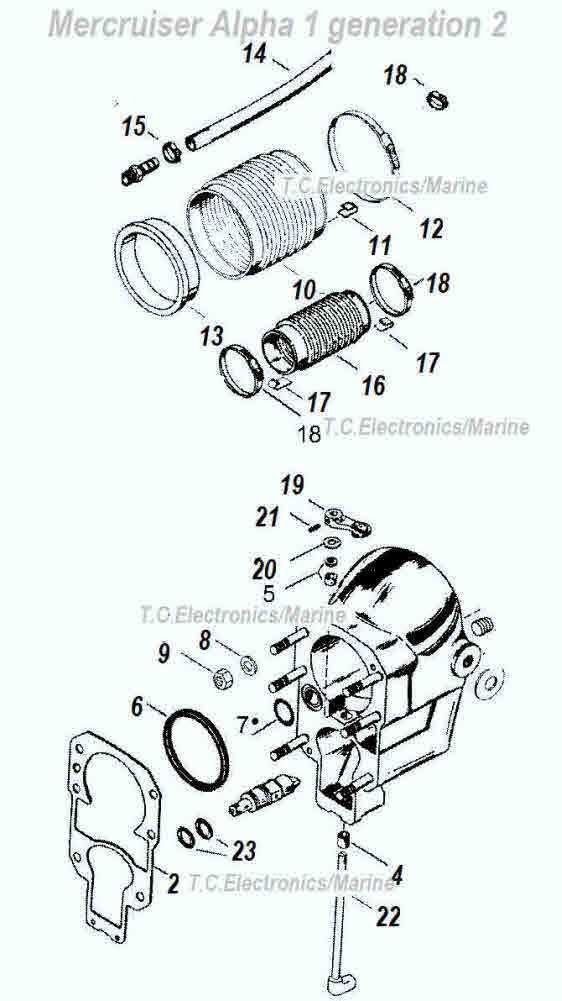 mercruiser alpha one gen 1 parts diagram