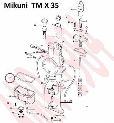 mikuni carburetor parts diagram