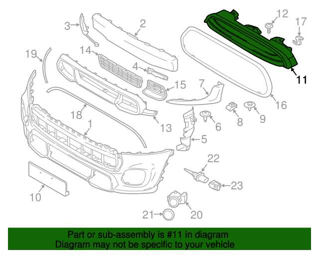 mini cooper body parts diagram