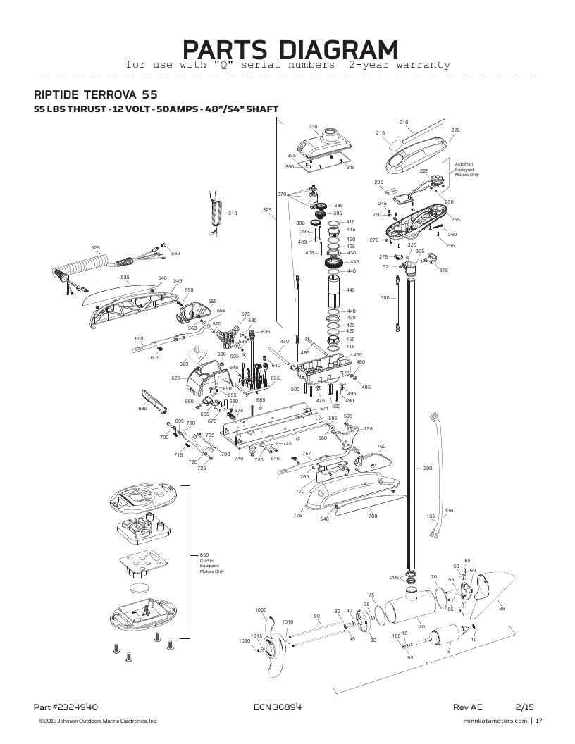 minn kota parts diagram