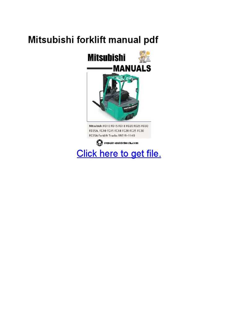 mitsubishi forklift parts diagram