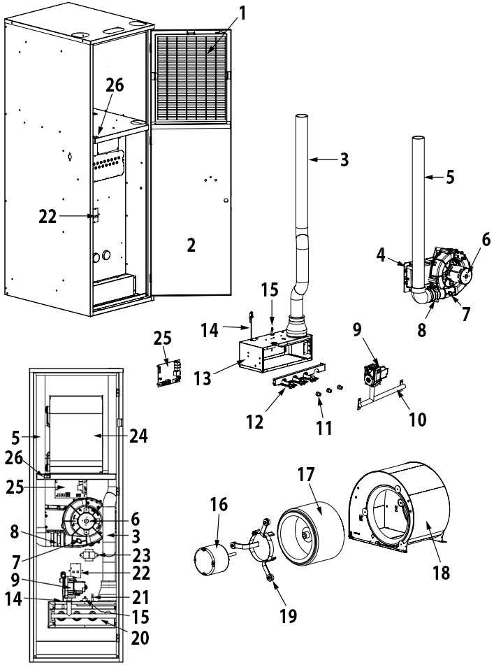 mobile home furnace parts diagram