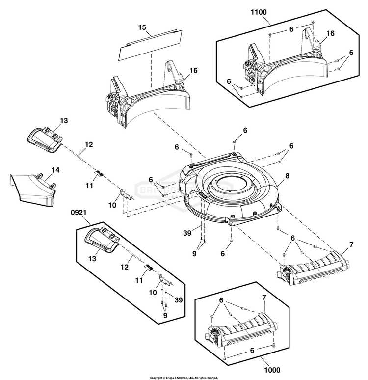 murray lawn mower deck parts diagram