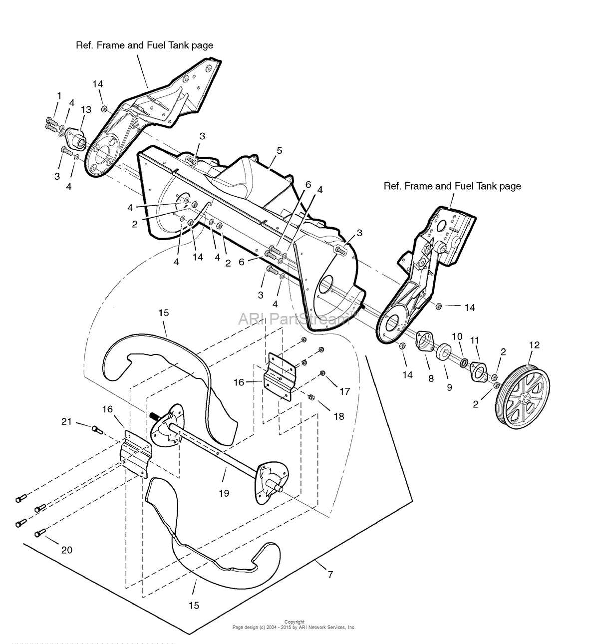 murray snow thrower parts diagram