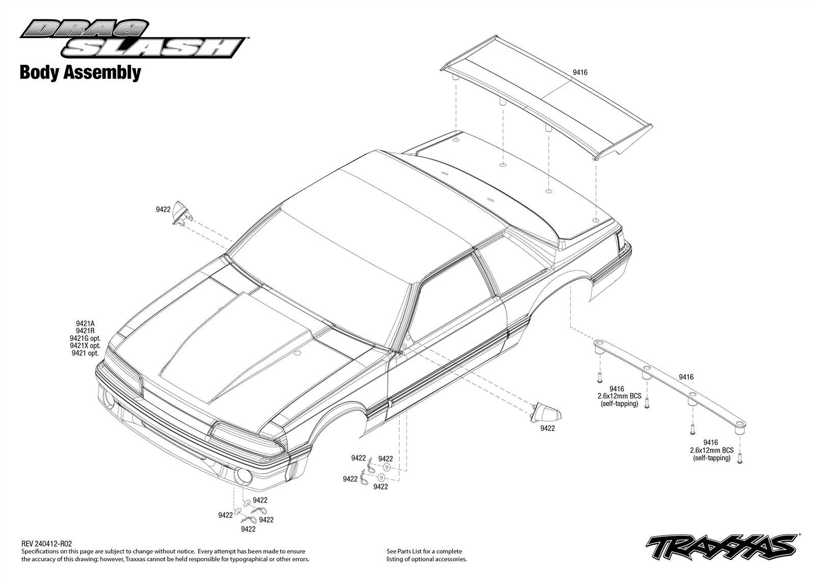 mustang body parts diagram