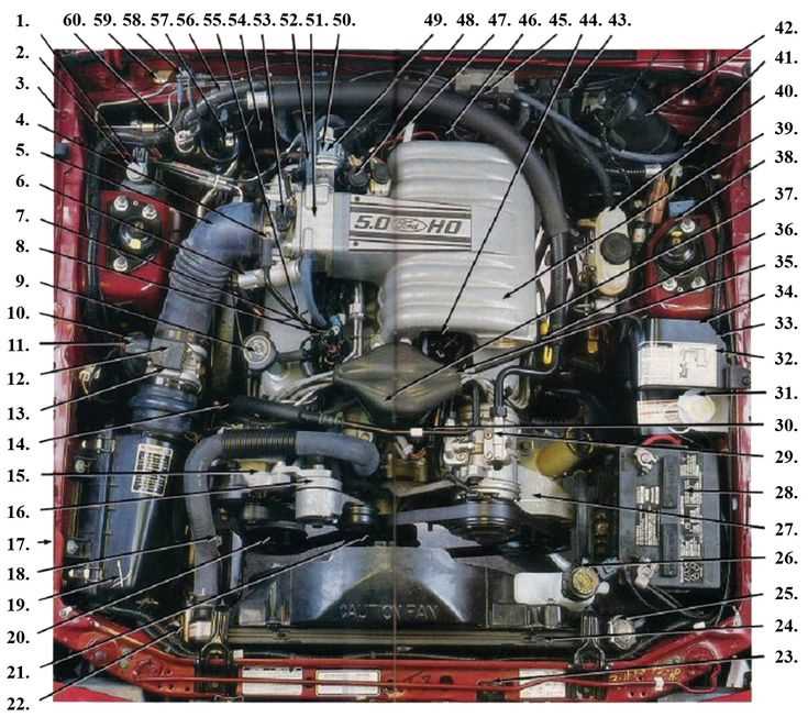 mustang body parts diagram