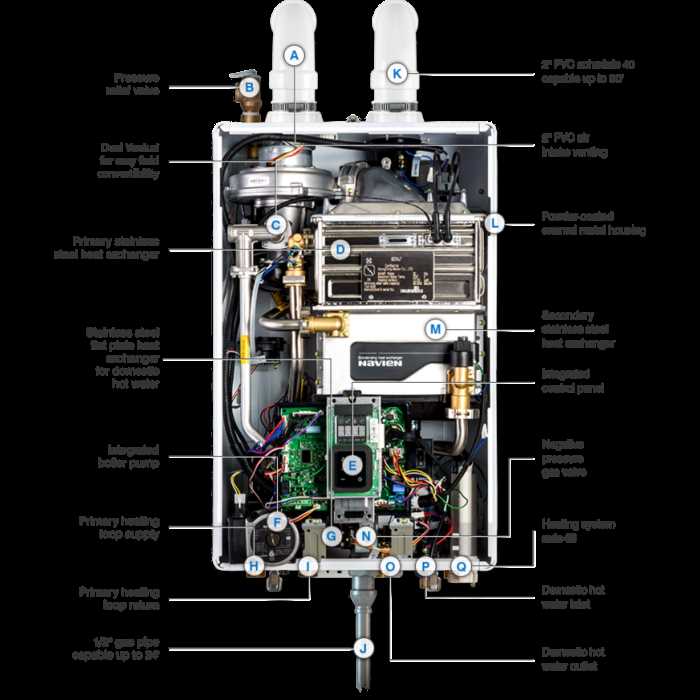 navien tankless water heater parts diagram