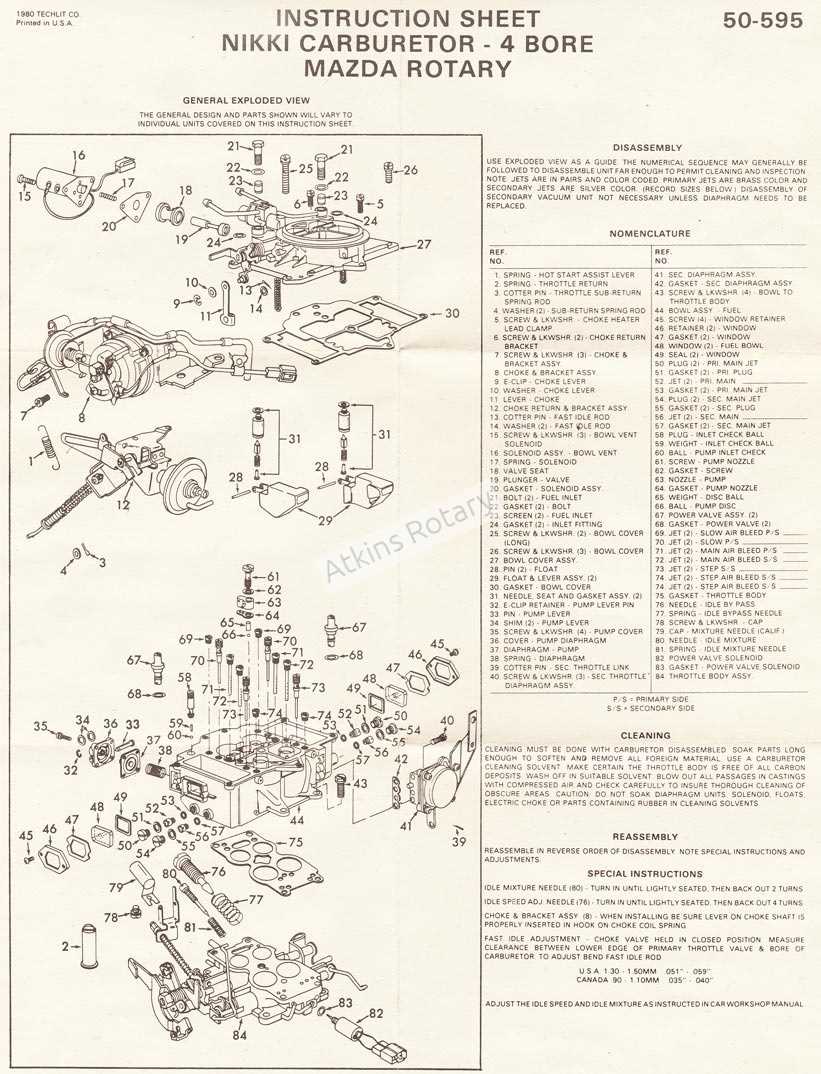 nikki carb parts diagram