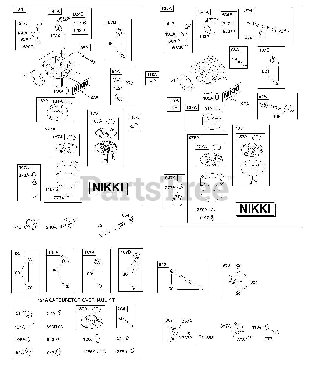 nikki carburetor parts diagram