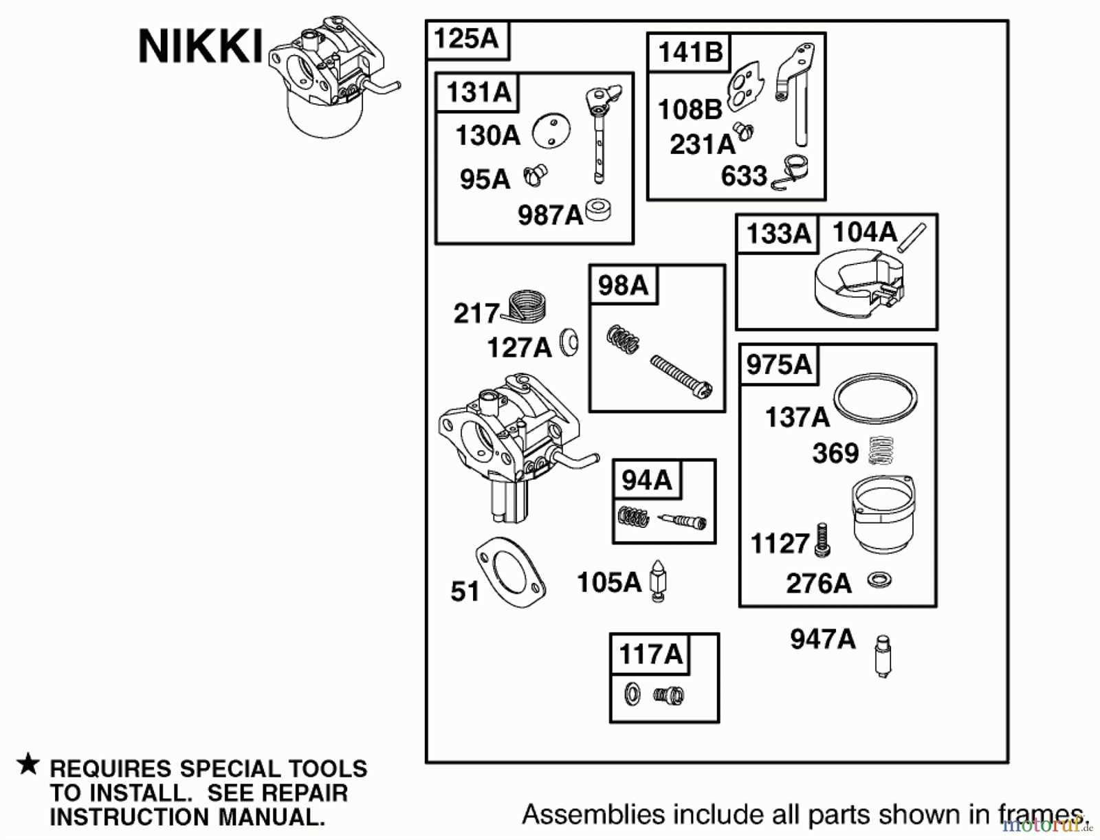 nikki carburetor parts diagram