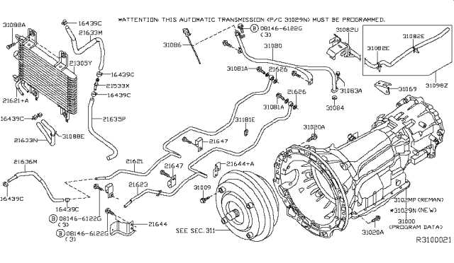 nissan xterra parts diagram